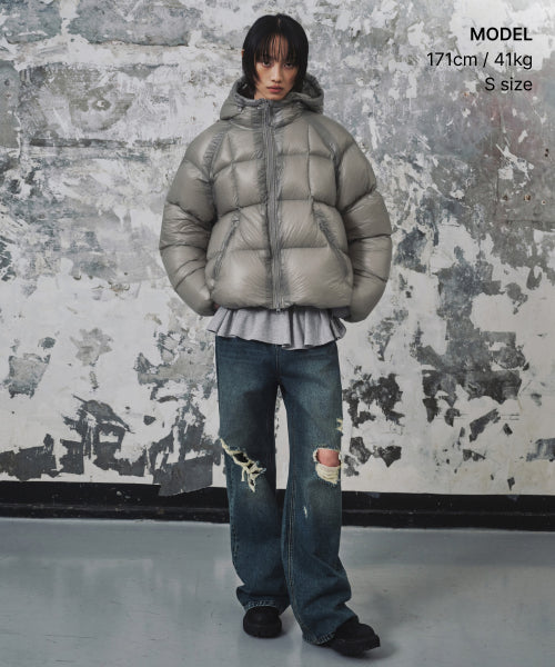 MUSINSA STANDARD WOMAN MUSINSA STANDARD WOMAN Padded Jacket Light Warm Gray