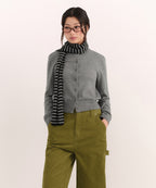 MUSINSA STANDARD WOMAN MUSINSA STANDARD WOMAN Women's Striped Knit Muffler (Size: One Size)