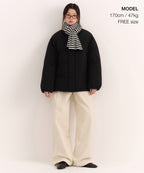 MUSINSA STANDARD WOMAN MUSINSA STANDARD WOMAN Women's Striped Knit Muffler (Size: One Size)