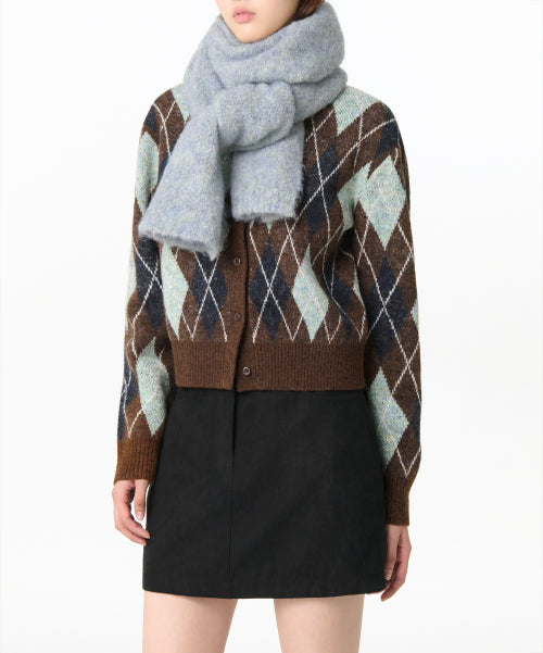 MUSINSA STANDARD WOMAN MUSINSA STANDARD WOMAN Women's Boucle Knit Muffler [Blue Gray]