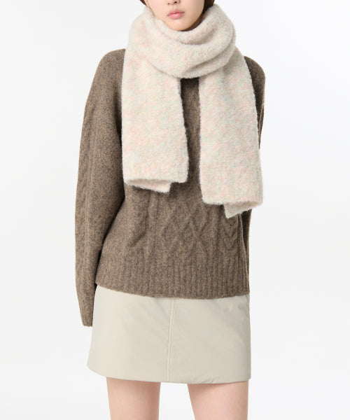 MUSINSA STANDARD WOMAN MUSINSA STANDARD WOMAN Women's Boucle Knit Muffler [Ivory]