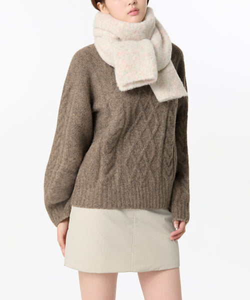 MUSINSA STANDARD WOMAN MUSINSA STANDARD WOMAN Women's Boucle Knit Muffler [Ivory]
