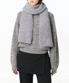 MUSINSA STANDARD WOMAN MUSINSA STANDARD WOMAN Women's Knit Muffler [Gray]