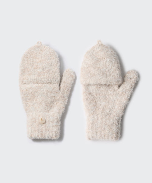 MUSINSA STANDARD WOMAN MUSINSA STANDARD WOMAN Women's Boucle Mitten Knit Gloves [Oatmeal]