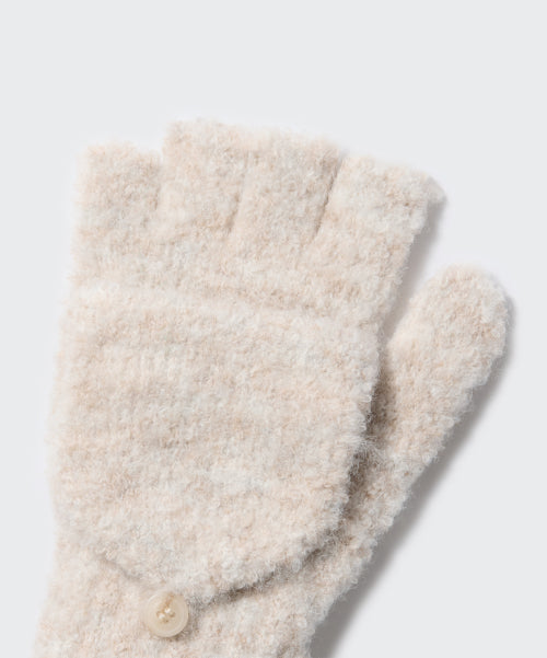 MUSINSA STANDARD WOMAN MUSINSA STANDARD WOMAN Women's Boucle Mitten Knit Gloves [Oatmeal]