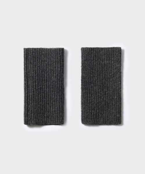 MUSINSA STANDARD WOMAN MUSINSA STANDARD WOMAN Women's Layered Finger Hole Knit Gloves Charcoal Gray
