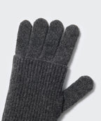 MUSINSA STANDARD WOMAN MUSINSA STANDARD WOMAN Women's Layered Finger Hole Knit Gloves Charcoal Gray