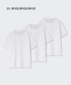 MUSINSA STANDARD WOMAN MUSINSA STANDARD WOMAN Women's Basic Crew Neck T-Shirt 3 Pack