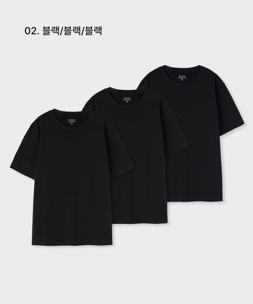 MUSINSA STANDARD WOMAN MUSINSA STANDARD WOMAN Women's Basic Crew Neck T-Shirt 3 Pack