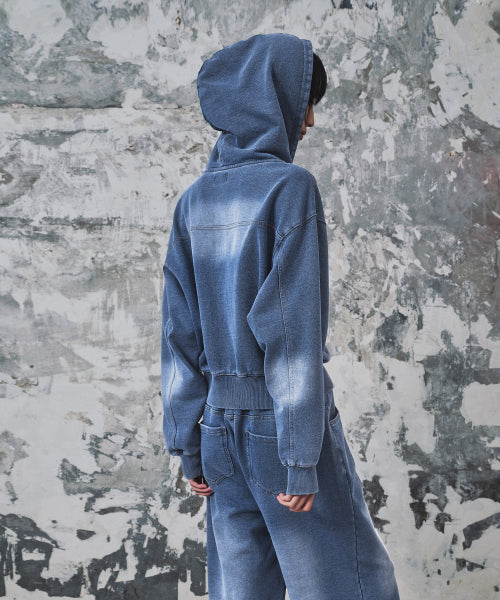 MUSINSA STANDARD WOMAN MUSINSA STANDARD WOMAN Hoodie Zip-up [Blue Gray]