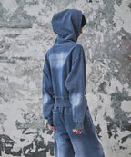 MUSINSA STANDARD WOMAN MUSINSA STANDARD WOMAN Hoodie Zip-up [Blue Gray]