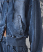 MUSINSA STANDARD WOMAN MUSINSA STANDARD WOMAN Hoodie Zip-up [Blue Gray]