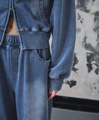 MUSINSA STANDARD WOMAN MUSINSA STANDARD WOMAN Hoodie Zip-up [Blue Gray]