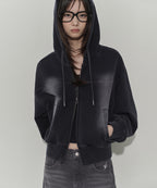 MUSINSA STANDARD WOMAN MUSINSA STANDARD WOMAN Hoodie Charcoal Gray