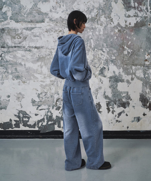 MUSINSA STANDARD WOMAN MUSINSA STANDARD WOMAN Women's Faded Wide Sweatpants Blue Gray