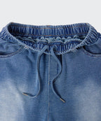 MUSINSA STANDARD WOMAN MUSINSA STANDARD WOMAN Women's Faded Wide Sweatpants Blue Gray