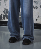 MUSINSA STANDARD WOMAN MUSINSA STANDARD WOMAN Women's Faded Wide Sweatpants Blue Gray