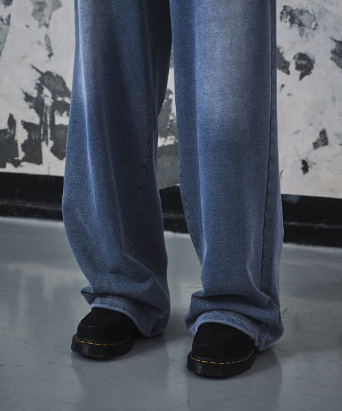 MUSINSA STANDARD WOMAN MUSINSA STANDARD WOMAN Women's Faded Wide Sweatpants Blue Gray