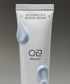 WOLLYO [1+1] Azulene Cica Trace Cream 55g x 2 (+ Free mini cleansing balm)