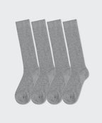 MUSINSA STANDARD WOMAN MUSINSA STANDARD WOMAN Women's Ribbed Slouch Socks 4 Pack (Gray)