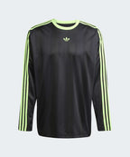 ADIDAS ADIDAS Jacquard Long Sleeve Jersey - Black:Signal Green