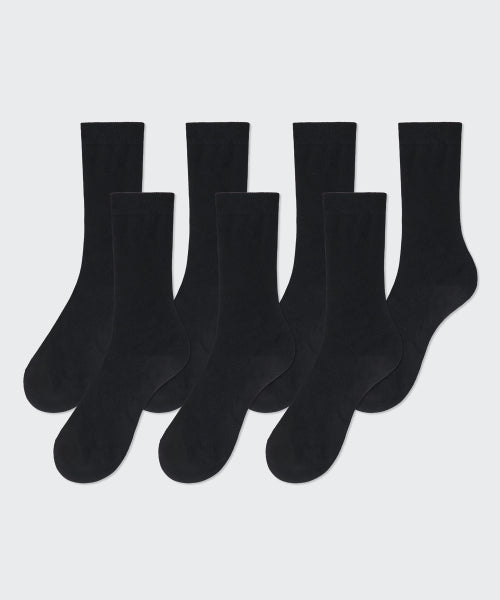 MUSINSA STANDARD WOMAN MUSINSA STANDARD WOMAN Women's Plain Crew Socks 7 Pack