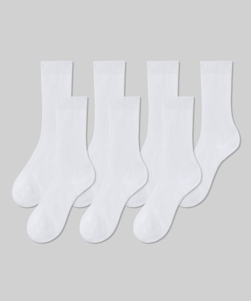MUSINSA STANDARD WOMAN MUSINSA STANDARD WOMAN Women's Plain Crew Socks 7 Pack