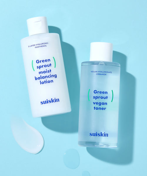 SUISKIN Young Sprout Clean Toner 200ml + Lotion 210ml
