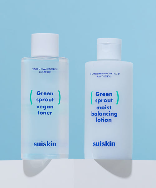 SUISKIN Young Sprout Clean Toner 200ml + Lotion 210ml