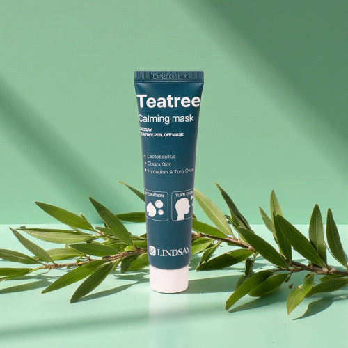 LINDSAY LINDSAY Cooling Soothing Moisturizing Tea Tree Mask Peel Off Pack 70ml