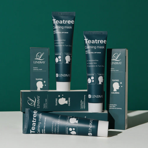 LINDSAY LINDSAY Cooling Soothing Moisturizing Tea Tree Mask Peel Off Pack 70ml