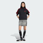 ADIDAS ADIDAS 3S Denim Mini Skirt - Washed Gray Denim