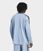 ADIDAS ADIDAS T-Shirt Jacquard Long Sleeve - Ash Blue:Black