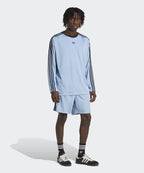 ADIDAS ADIDAS T-Shirt Jacquard Long Sleeve - Ash Blue:Black