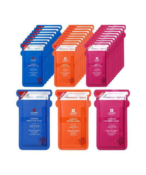 LEADERS COSMETICS LEADERS COSMETICS Mediu Amino Moisture Mask Set