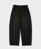 MUSINSA STANDARD WOMAN MUSINSA STANDARD WOMAN Women's Curved Denim Pants (Washed Black)