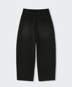 MUSINSA STANDARD WOMAN MUSINSA STANDARD WOMAN Women's Curved Denim Pants (Washed Black)