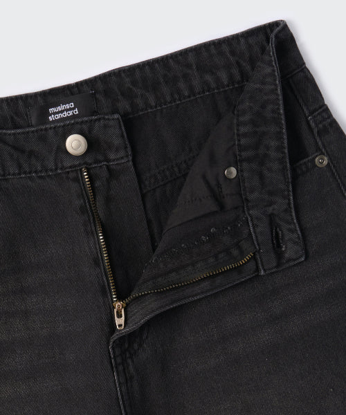 MUSINSA STANDARD WOMAN MUSINSA STANDARD WOMAN Women's Curved Denim Pants (Washed Black)