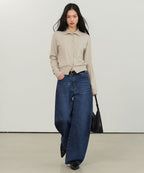 MUSINSA STANDARD WOMAN MUSINSA STANDARD WOMAN Women's Curved Denim Pants [Medium Indigo]