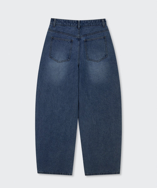 MUSINSA STANDARD WOMAN MUSINSA STANDARD WOMAN Women's Curved Denim Pants [Medium Indigo]