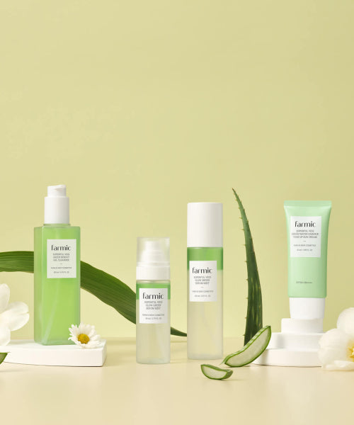 FARMIC Superfull Veggie High Moisturizing Gel Cleanser Tone Up Sun Cream Skin Care Set