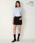 MUSINSA STANDARD WOMAN MUSINSA STANDARD WOMAN Women's Synthetic Suede Mini Skirt [Black]