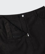 MUSINSA STANDARD WOMAN MUSINSA STANDARD WOMAN Women's Synthetic Suede Mini Skirt [Black]