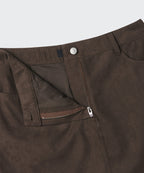 MUSINSA STANDARD WOMAN MUSINSA STANDARD WOMAN Synthetic Suede Mini Skirt (Brown)