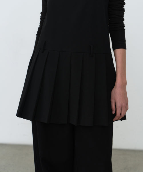 MUSINSA STANDARD WOMAN MUSINSA STANDARD WOMAN Women's Pleated Mini Dress (Black)