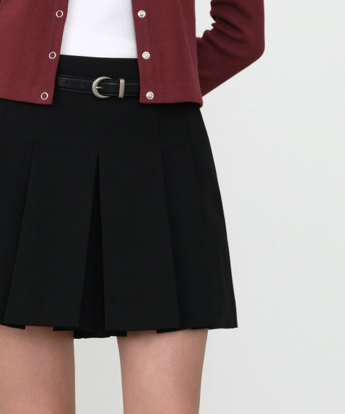MUSINSA STANDARD WOMAN MUSINSA STANDARD WOMAN Slacks Women's Mini Skirt [Black]