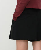 MUSINSA STANDARD WOMAN MUSINSA STANDARD WOMAN Slacks Women's Mini Skirt [Black]