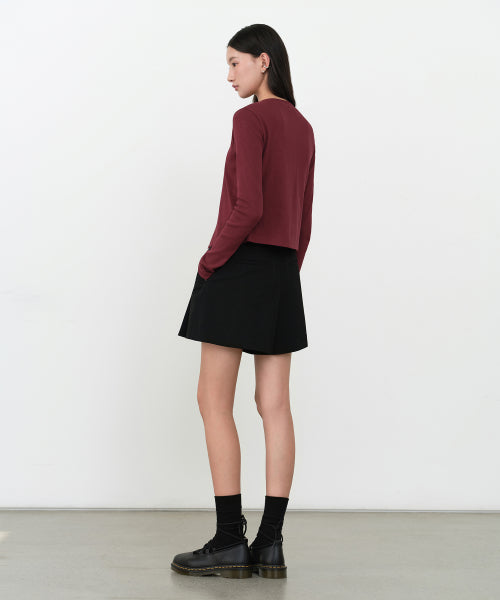 MUSINSA STANDARD WOMAN MUSINSA STANDARD WOMAN Slacks Women's Mini Skirt [Black]