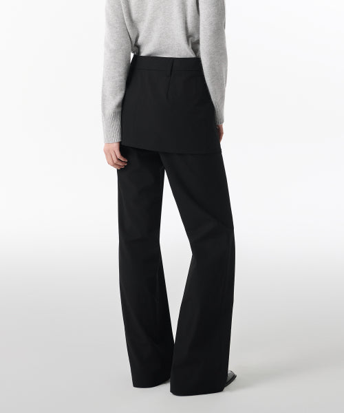 MUSINSA STANDARD WOMAN MUSINSA STANDARD WOMAN Slacks Women's Wrap Skirt [Black]