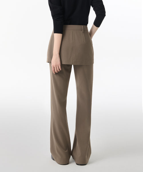 MUSINSA STANDARD WOMAN MUSINSA STANDARD WOMAN Slacks Women's Wrap Skirt [Dusty Beige]